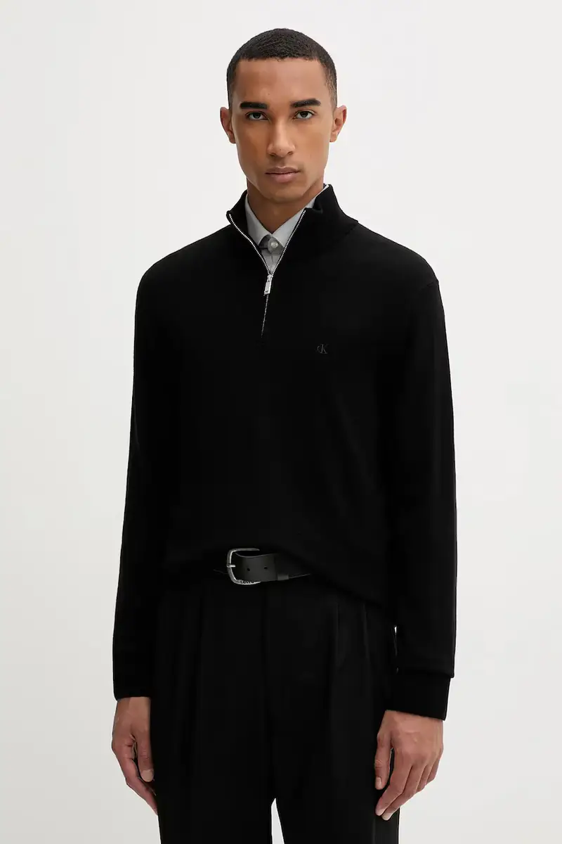 maglione in lana uomo colore nero LV04LD318G