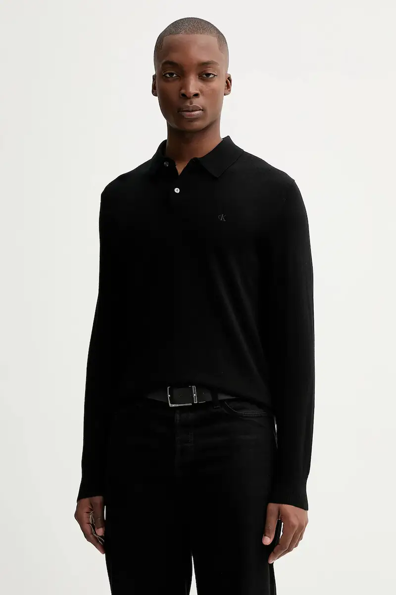 maglione in lana uomo colore nero LV04LD319G