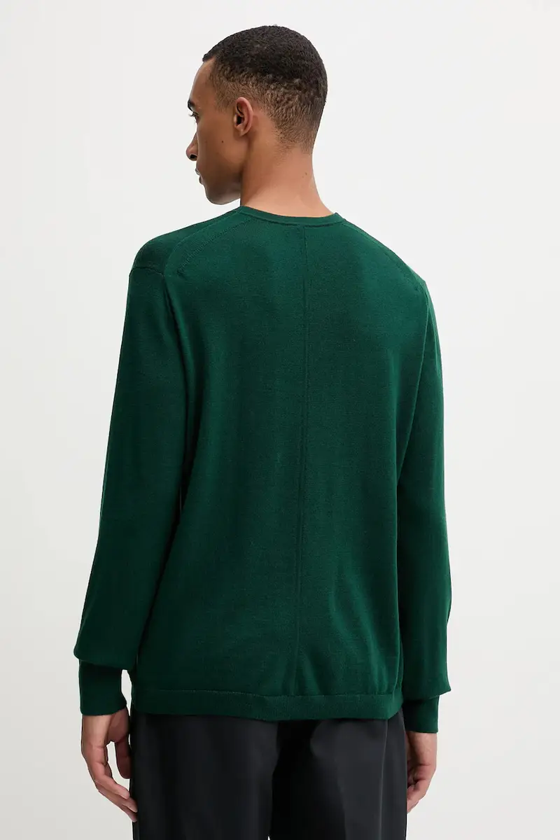 maglione in lana uomo colore verde LV04LB305G miniatura 3