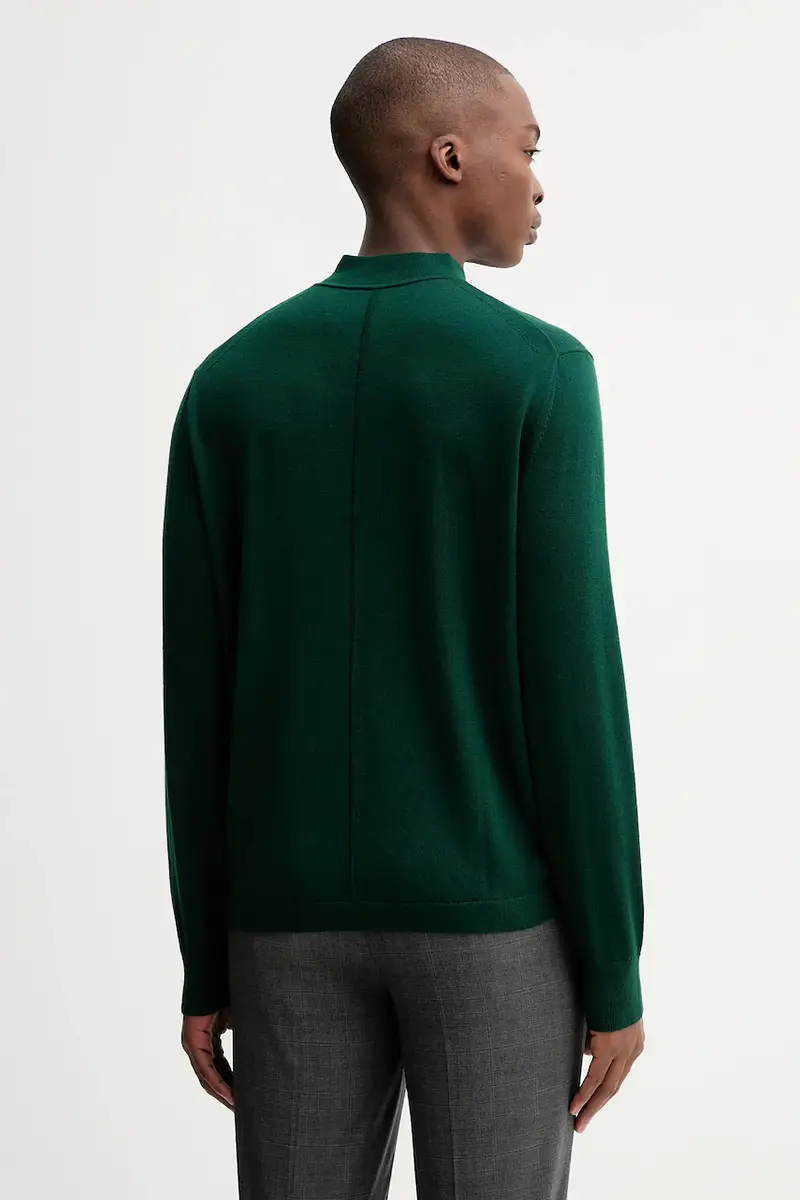 maglione in lana uomo colore verde LV04LE309G miniatura 3