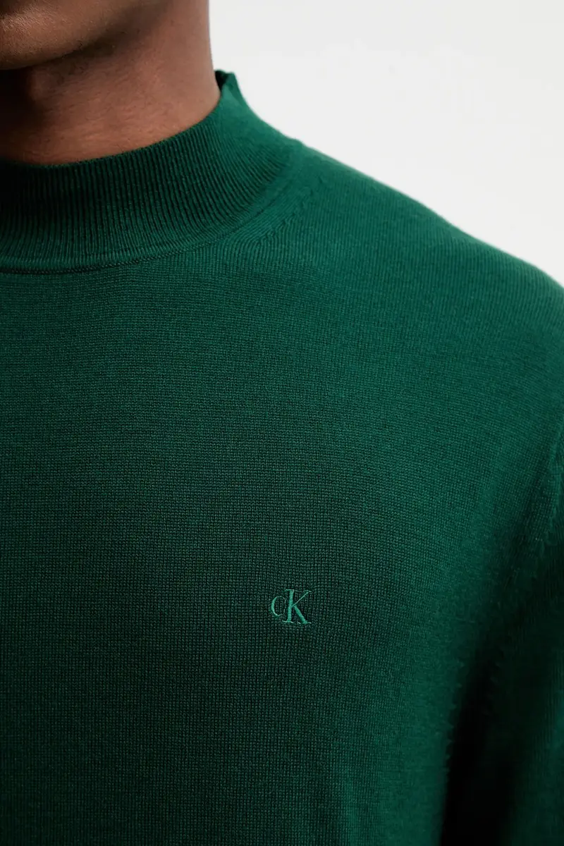 maglione in lana uomo colore verde LV04LE309G miniatura 5