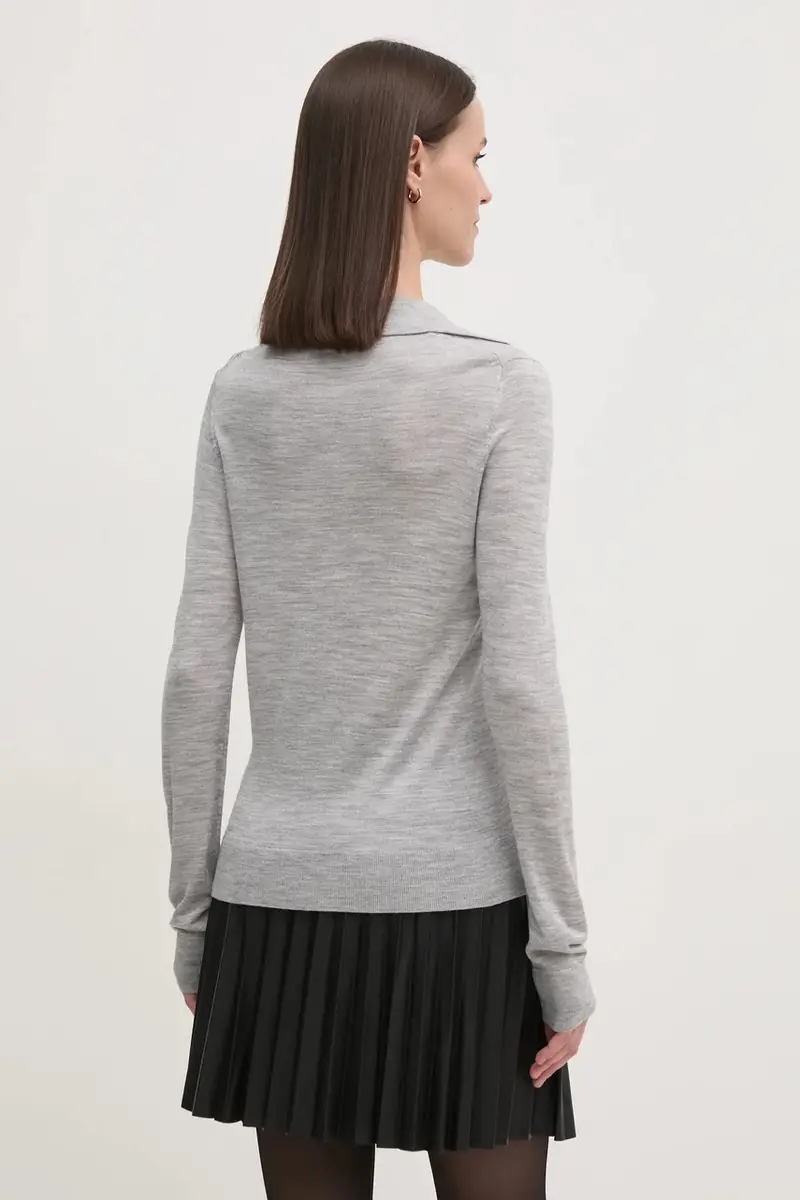 maglione in misto lana donna colore grigio K20K208029 miniatura 3