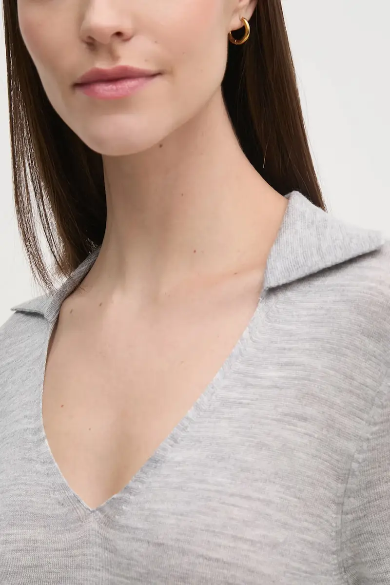 maglione in misto lana donna colore grigio K20K208029 miniatura 4