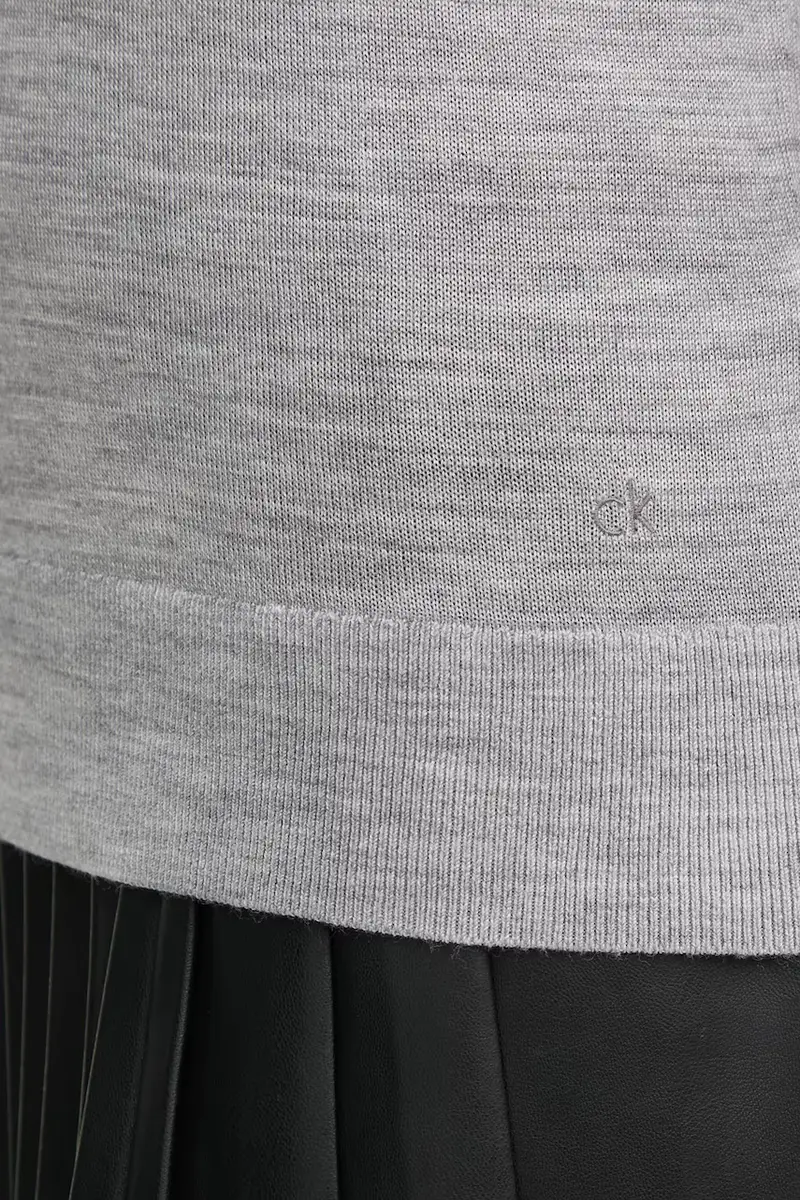 maglione in misto lana donna colore grigio K20K208029 miniatura 5