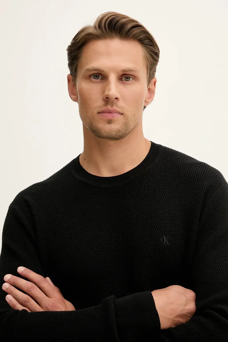 maglione uomo colore nero LV04LB327G miniatura 4