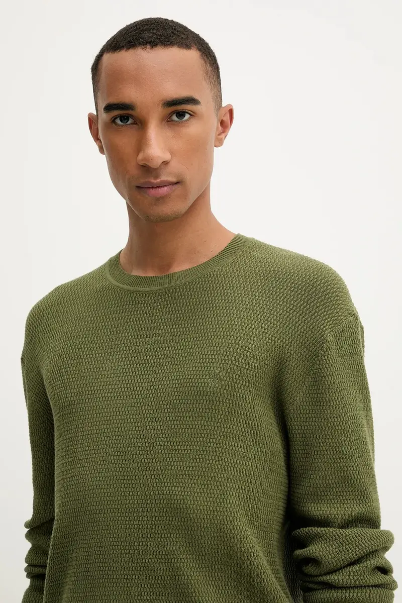 maglione uomo colore verde LV04LB327G miniatura 4