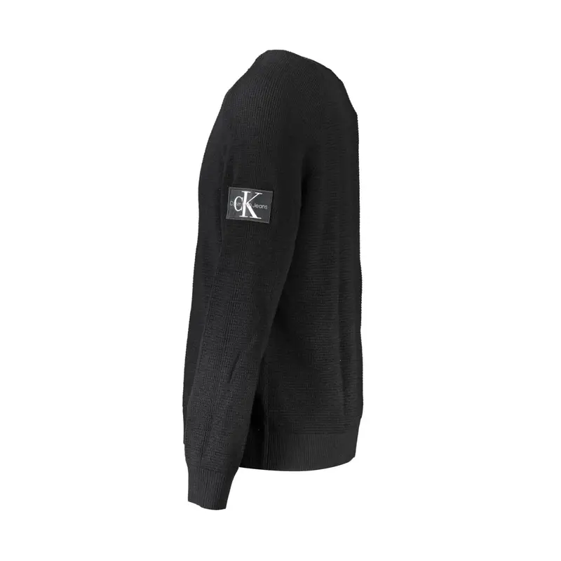 Maglione Uomo Nero Logo miniatura 3