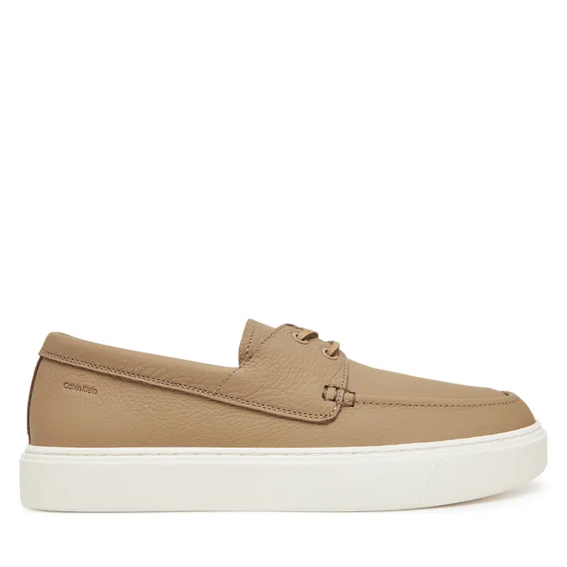 Mocassini Calvin Klein Hybrid Lace Up Boat Lth HM0HM01812 Marrone