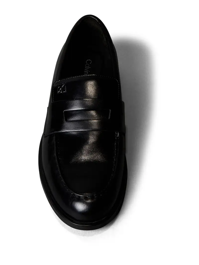 Calvin Klein Sneakers nere in pelle miniatura 2