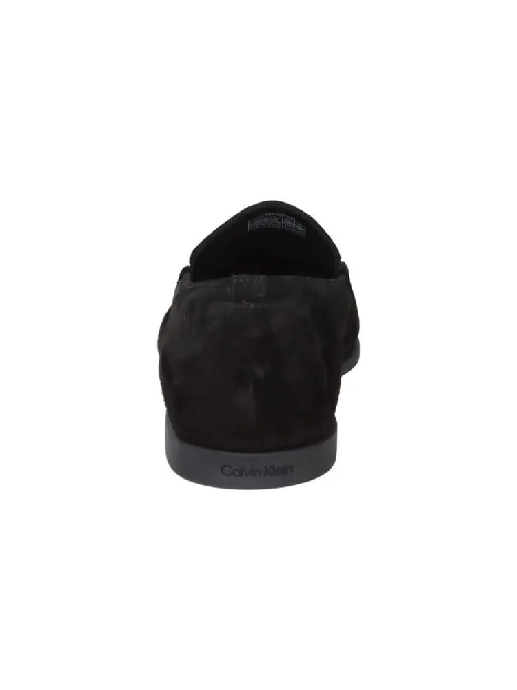 mocassino nero uomo mini logo miniatura 2