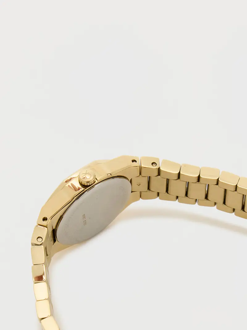 Orologio analogico 'Geometric Elegance' oro miniatura 2