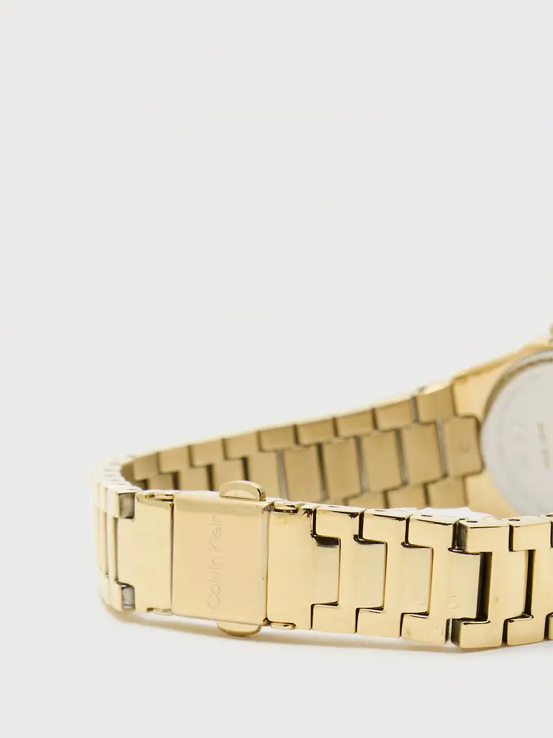 Orologio analogico 'Geometric Elegance' oro miniatura 3