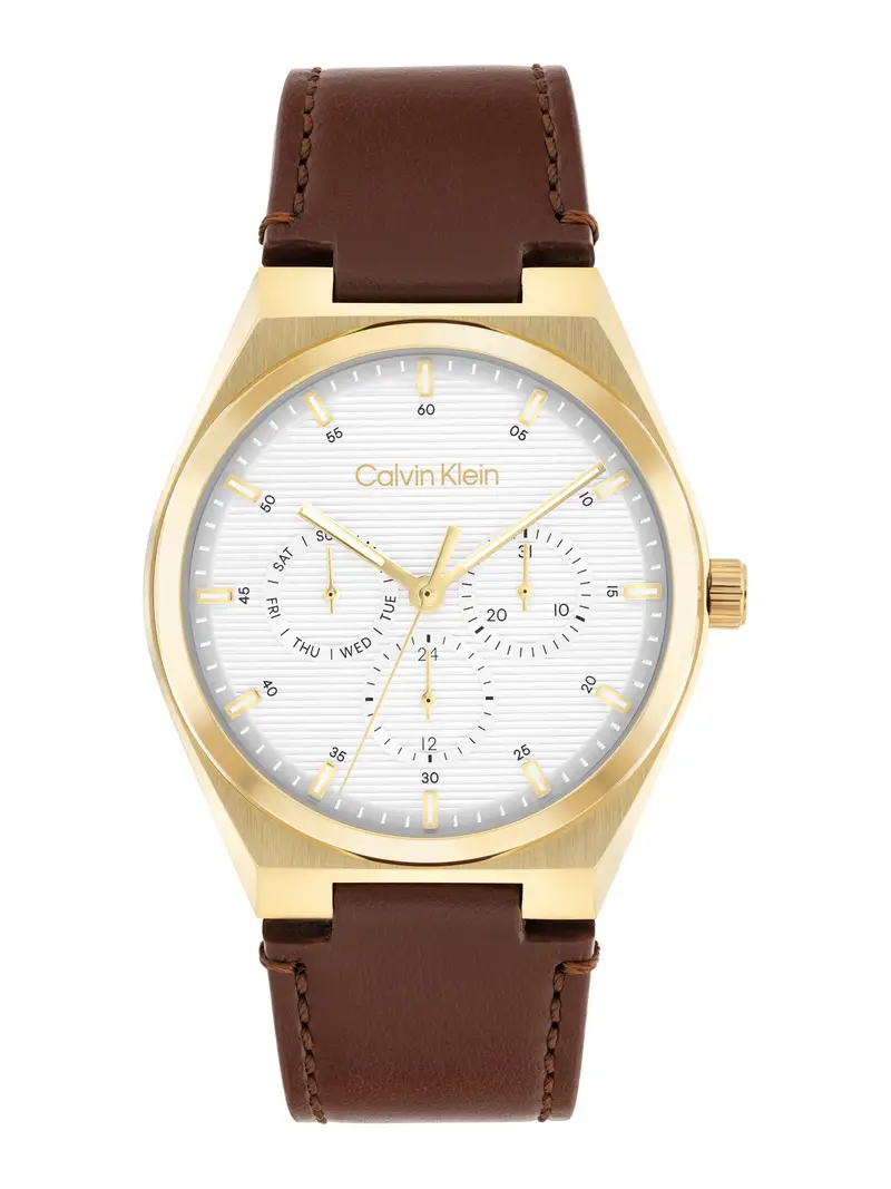 Orologio analogico 'Motion' marrone