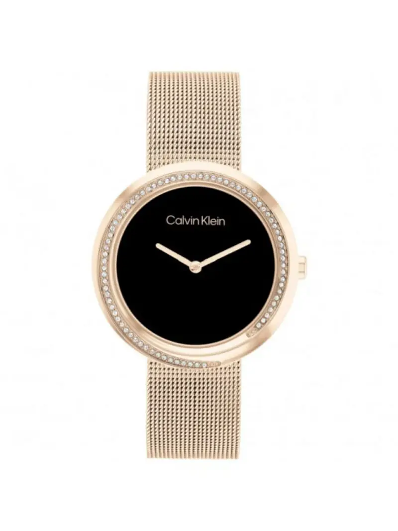 orologio ck twist 34mm 2h black gold ss brace