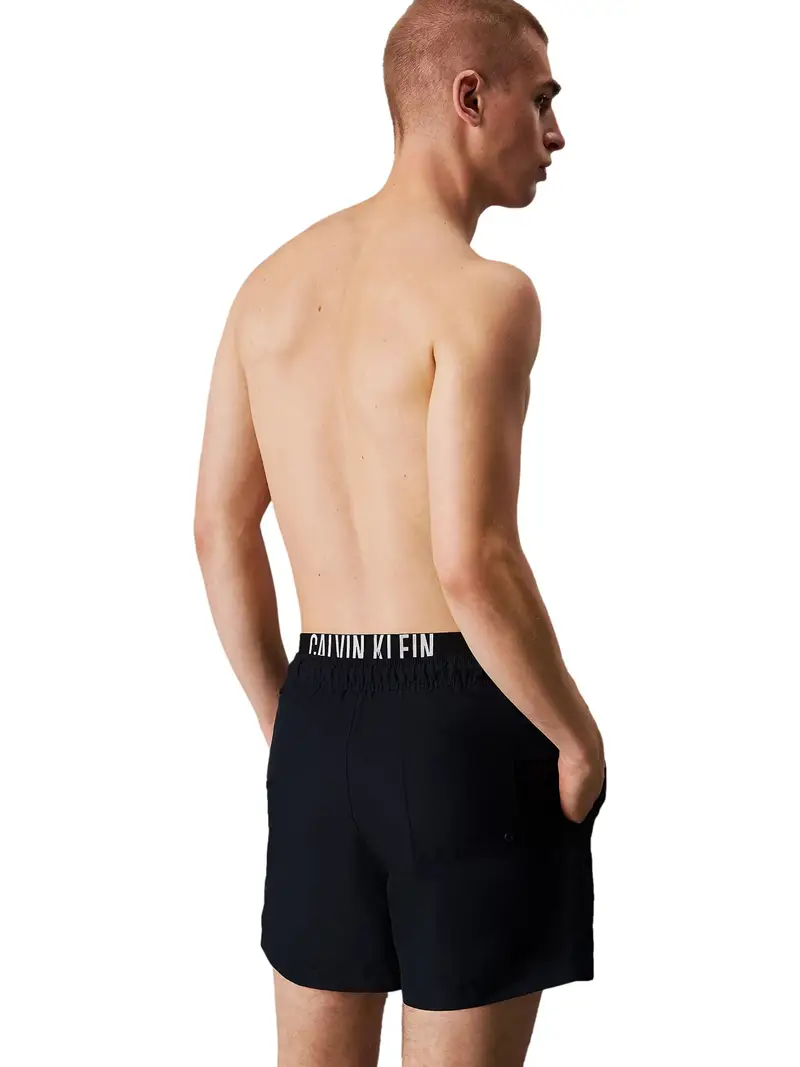 Pantaloncini da bagno blu scuro miniatura 2