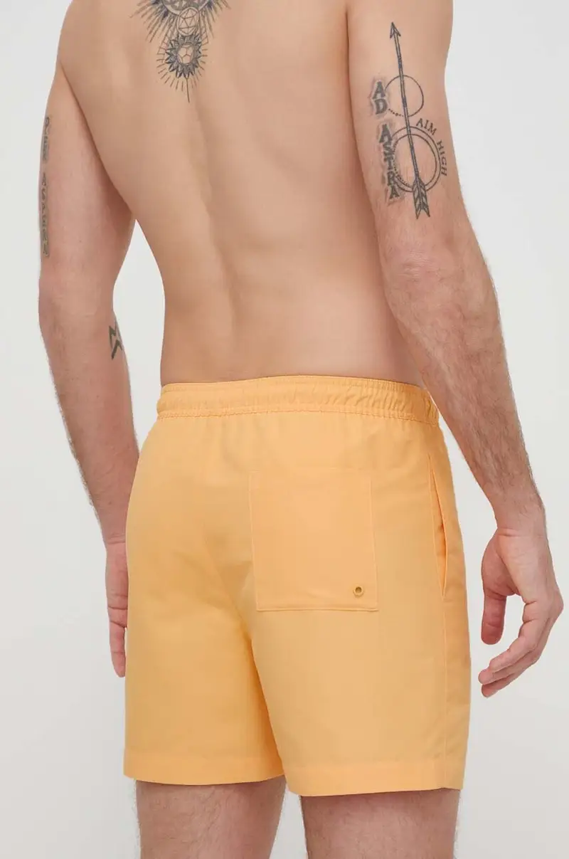 pantaloncini da bagno colore arancione miniatura 2