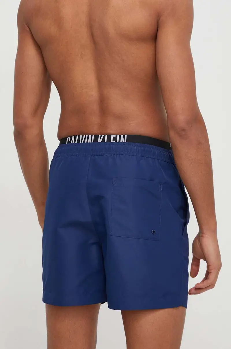 pantaloncini da bagno colore blu Blu navy miniatura 2