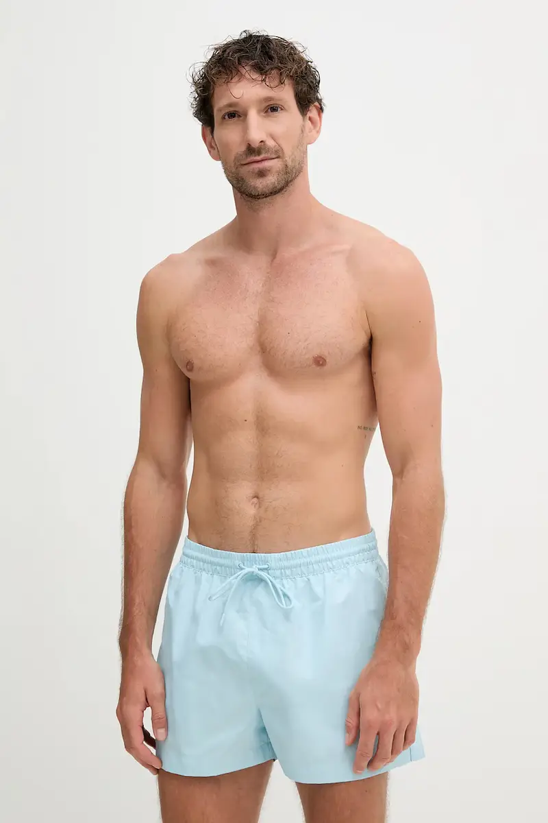 pantaloncini da bagno colore blu LV00N61108 miniatura 2