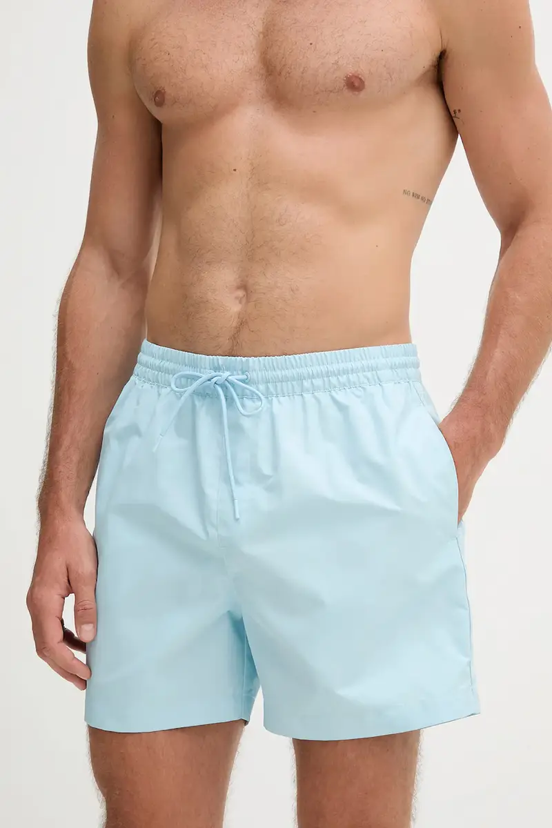 pantaloncini da bagno colore blu LV00N61109 miniatura 2