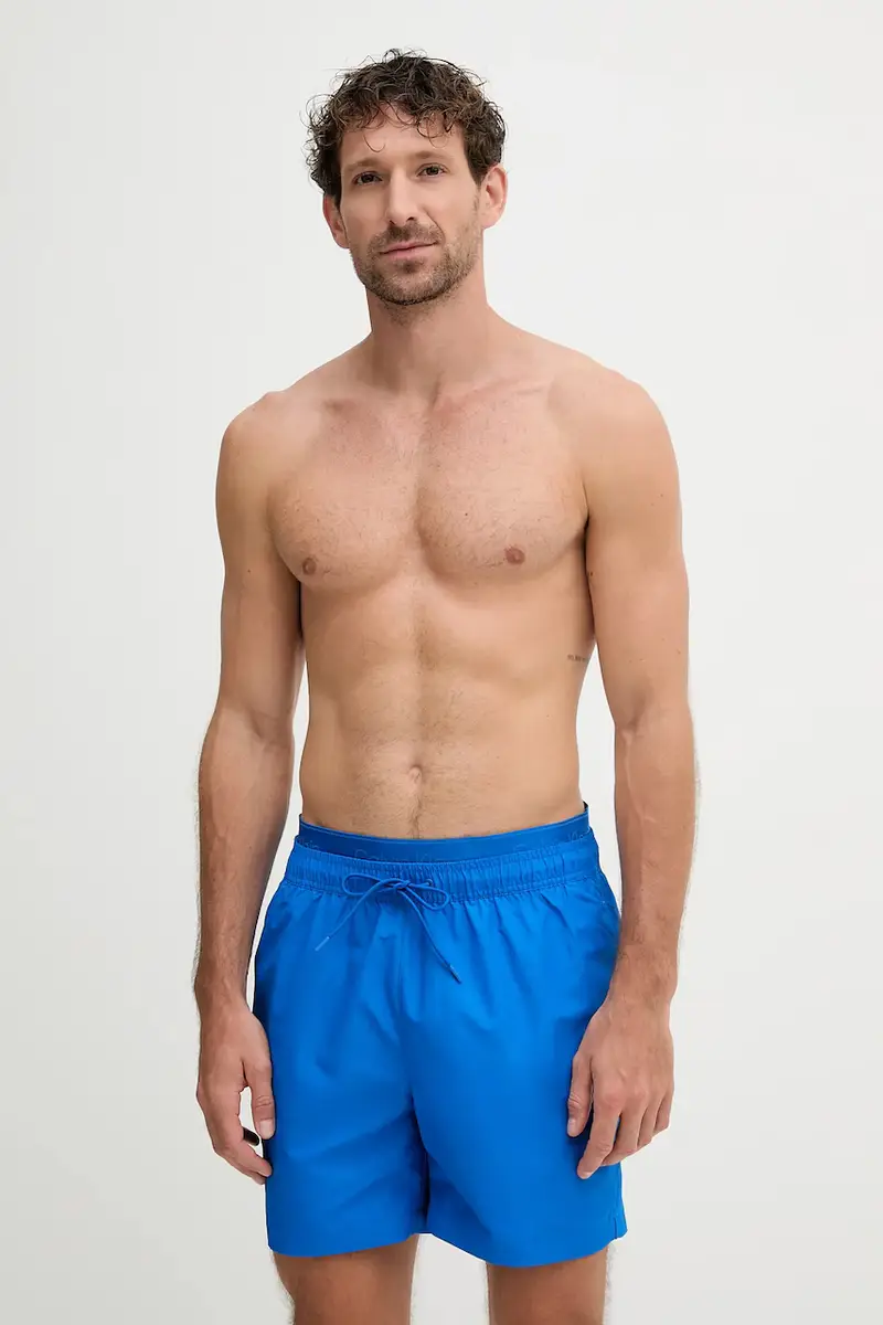 pantaloncini da bagno colore blu LV00N61115 miniatura 2