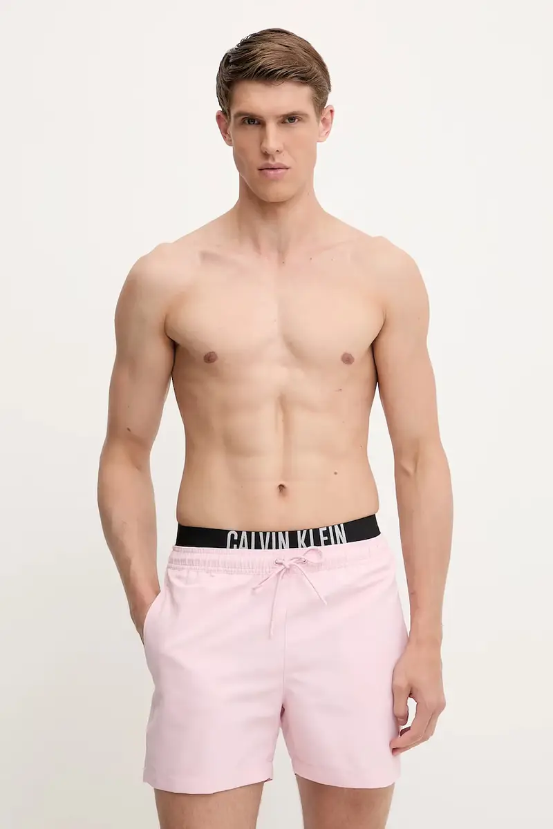 pantaloncini da bagno colore rosa LV00N61093 miniatura 2