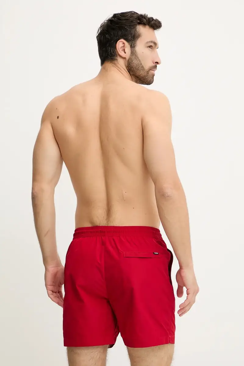 pantaloncini da bagno colore rosso LV00N61111 miniatura 2