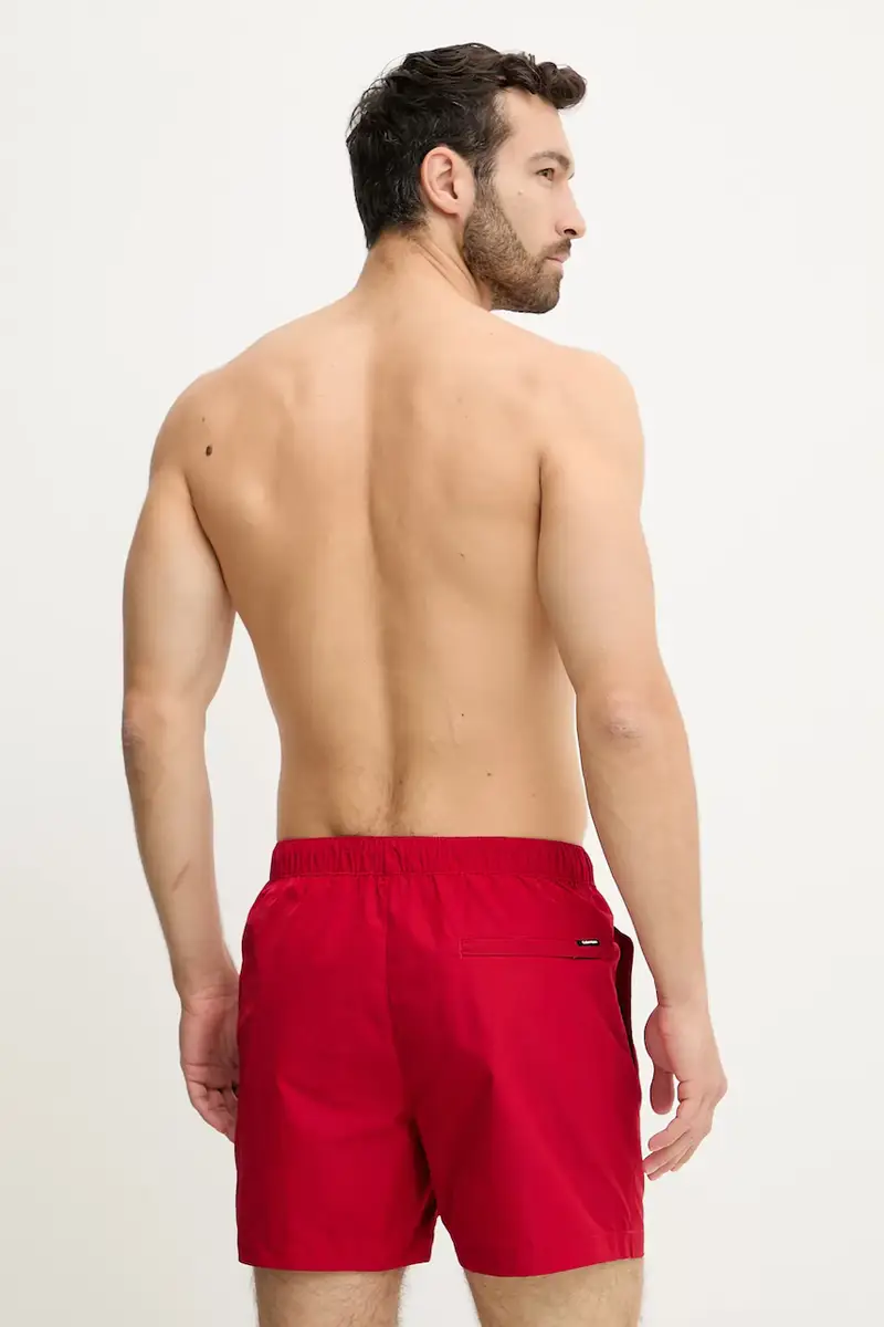 pantaloncini da bagno colore rosso LV00N61112 miniatura 2