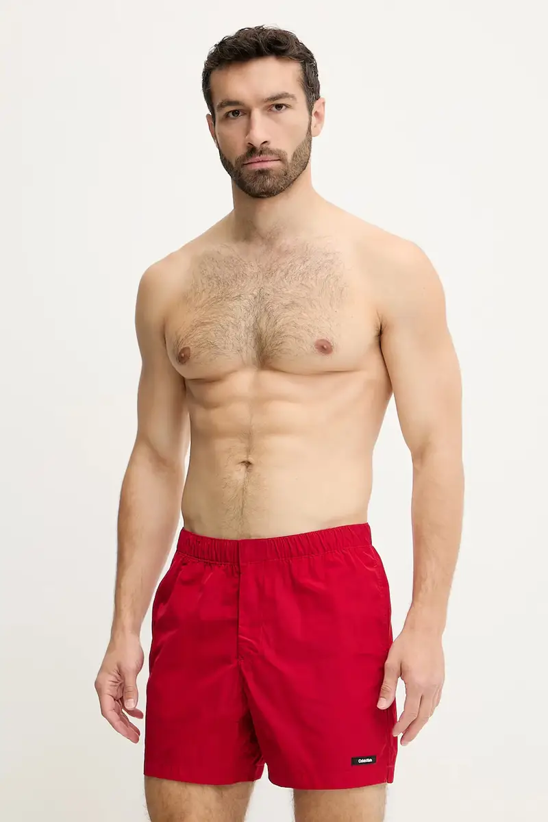 pantaloncini da bagno colore rosso LV00N61112