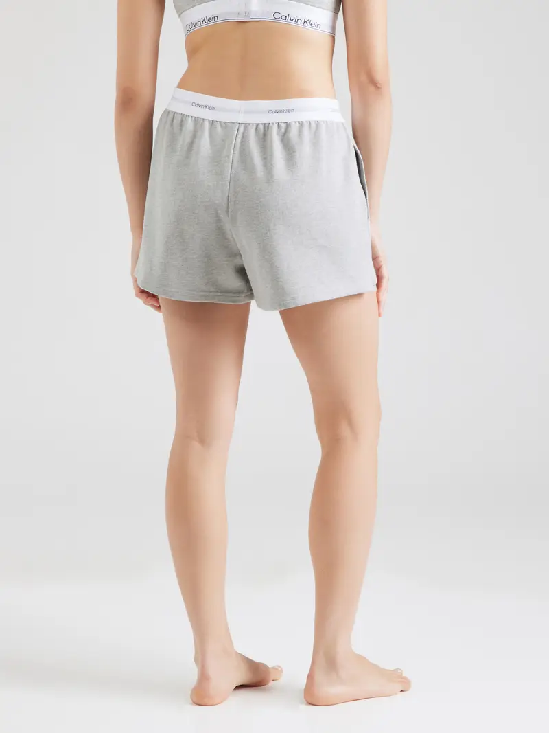 Pantaloncini da pigiama grigio / bianco miniatura 3