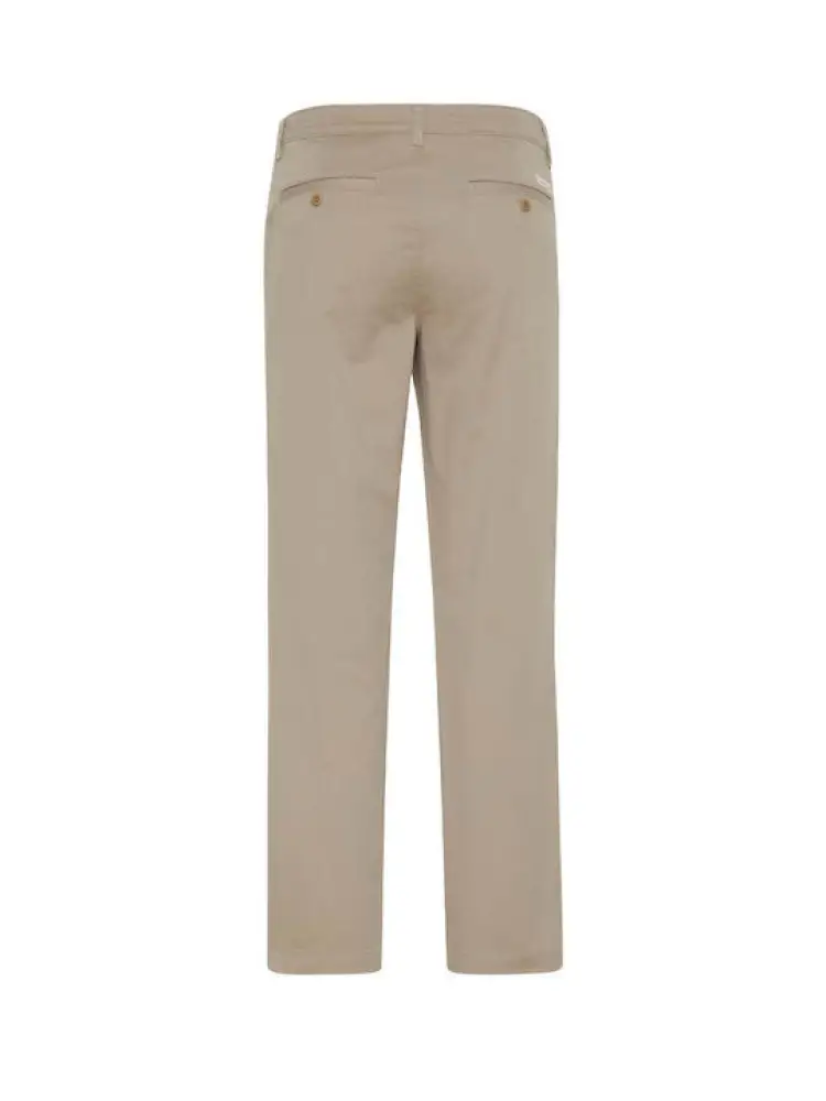 pantalone beige uomo chino in cotone slim logo sul retro miniatura 2