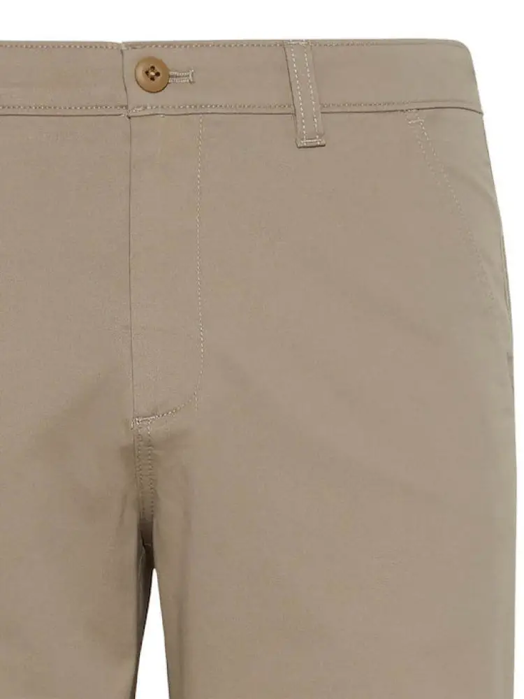 pantalone beige uomo chino in cotone slim logo sul retro miniatura 3