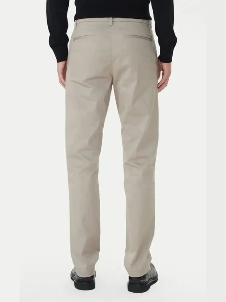 pantalone beige uomo slim fit miniatura 2