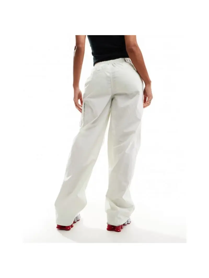 Calvin Klein pantalone bianco donna cargo logo sul lato miniatura 3