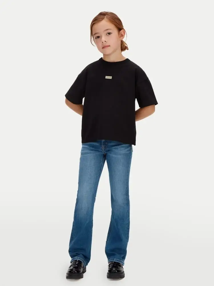 pantalone in denim bambina