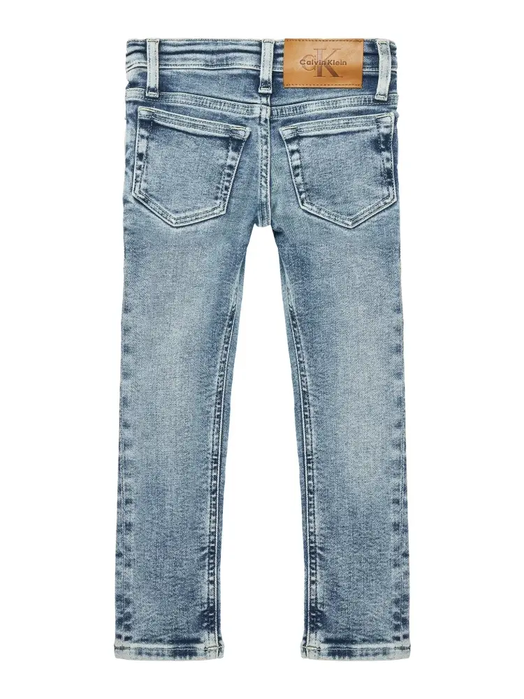 pantalone in denim bambino medium patch logo sul retro miniatura 2