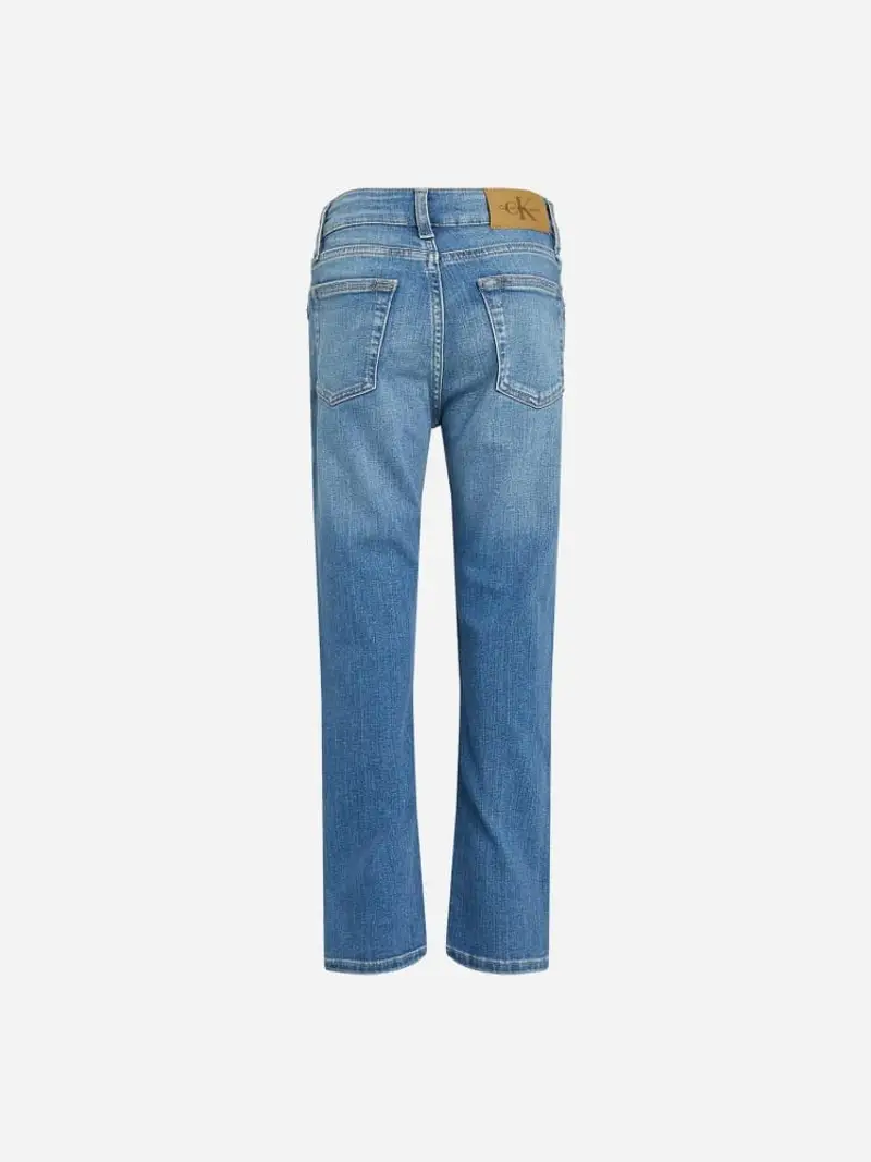 Calvin Klein pantalone in denim bambino patch logo sul retro miniatura 2