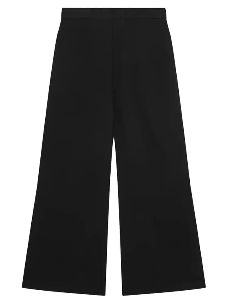 pantalone nero bambina con logo miniatura 2