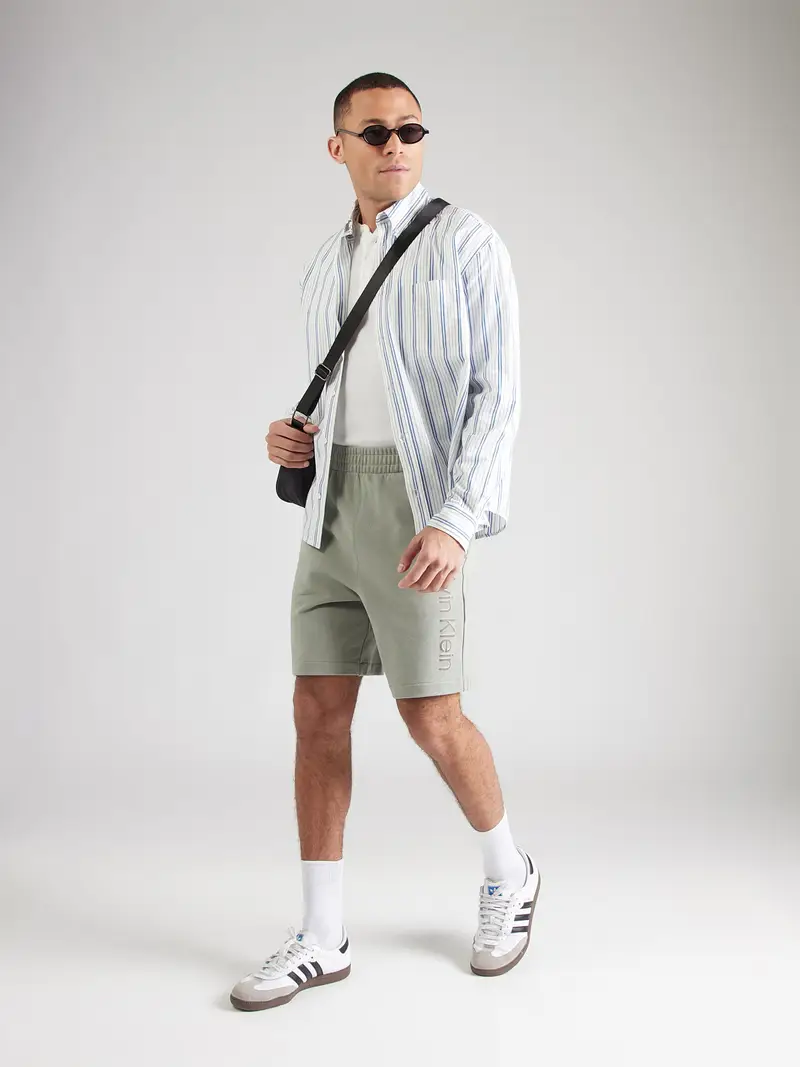 Pantaloni beige / marrone chiaro / bianco miniatura 3