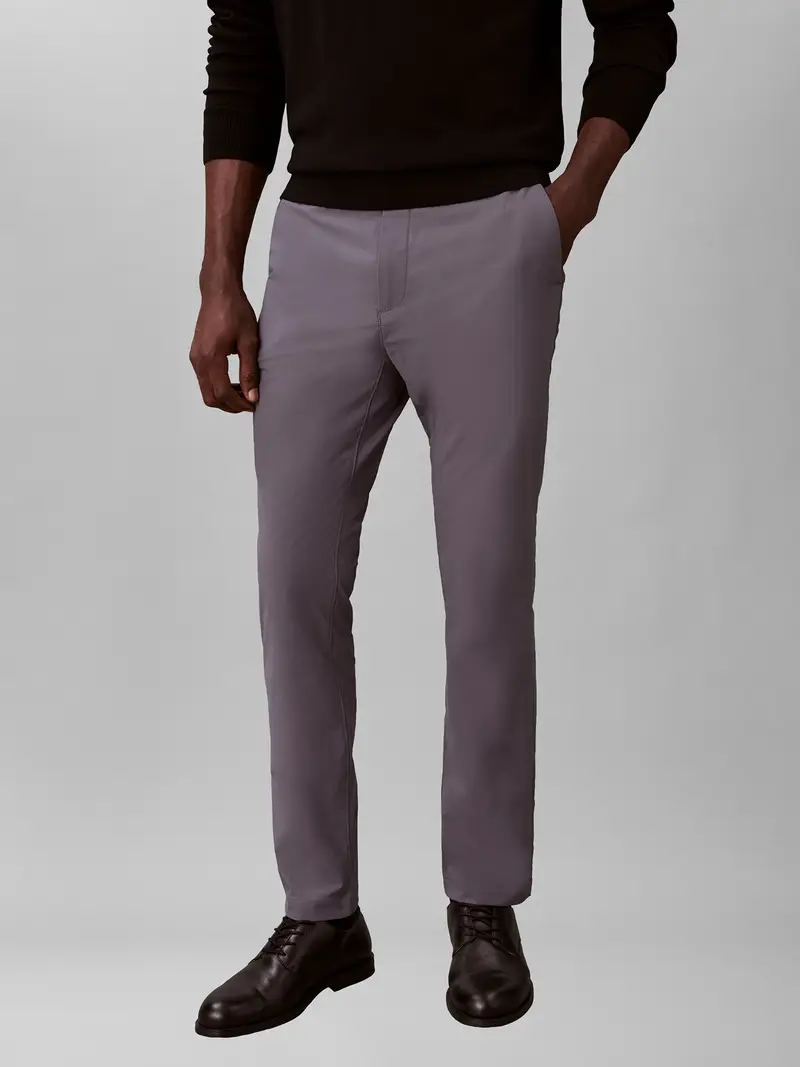 Pantaloni chino grigio miniatura 2