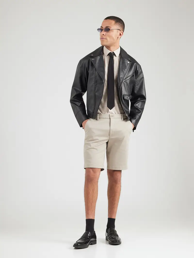 Pantaloni chino marrone chiaro miniatura 3