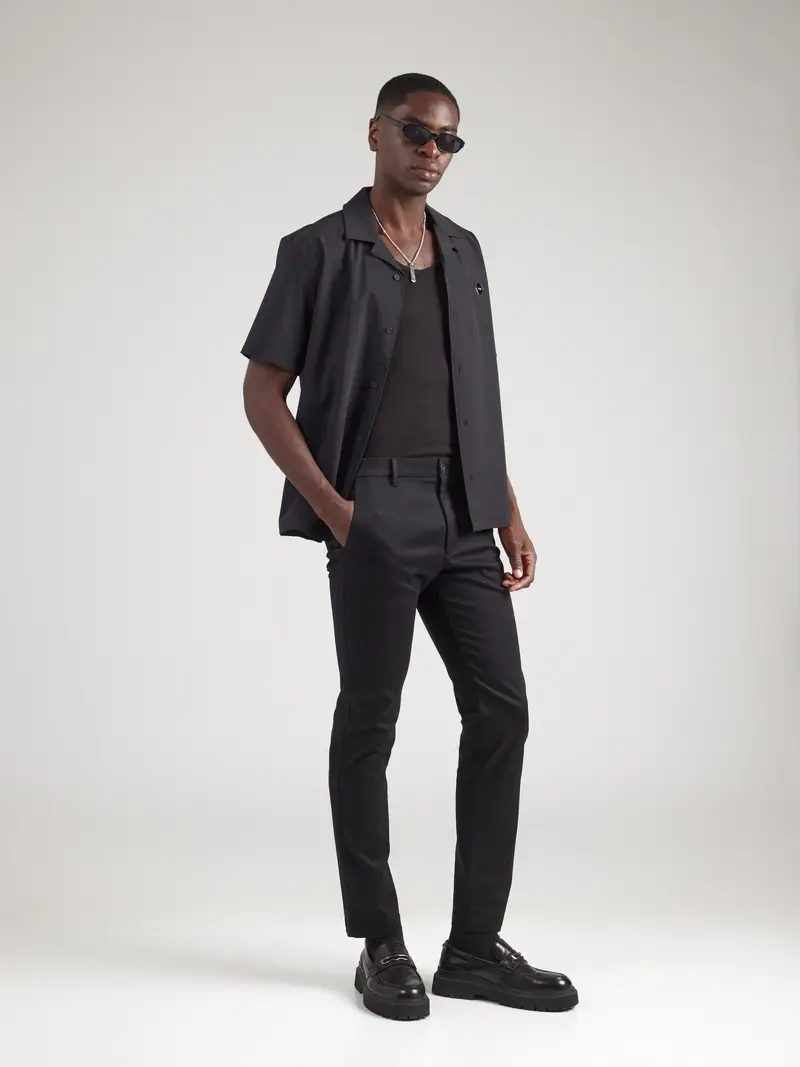 Calvin Klein Pantaloni chino nero miniatura 2