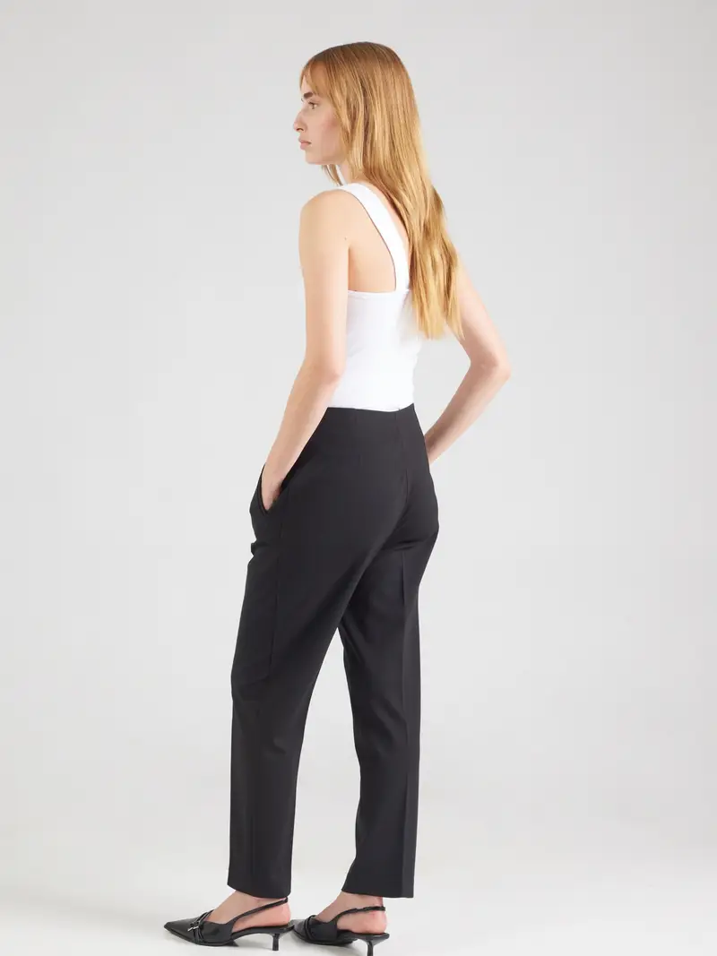 Calvin Klein Pantaloni con piega frontale nero miniatura 2
