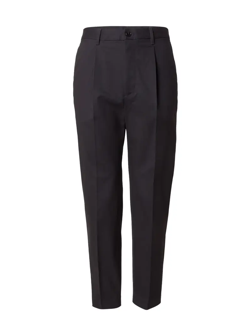 Pantaloni con piega frontale nero