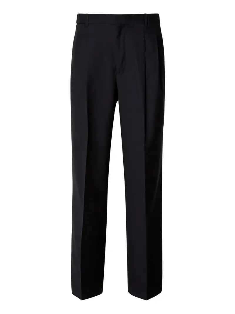 Pantaloni con piega frontale nero