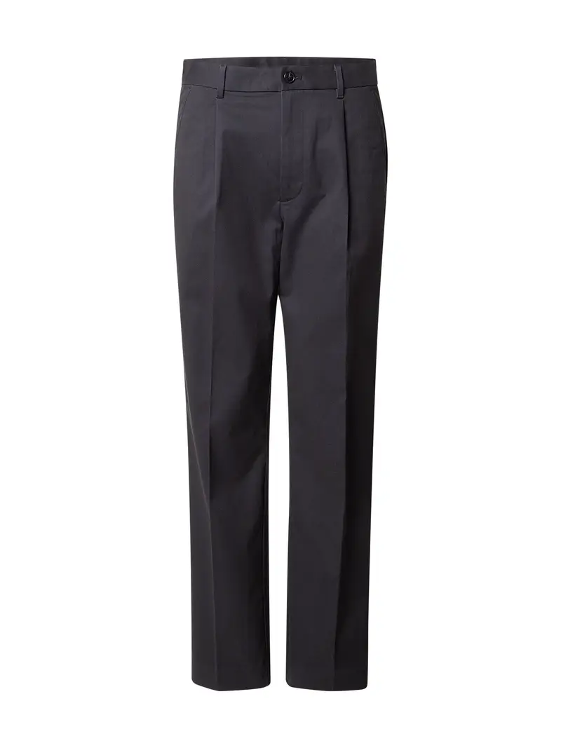 Pantaloni con pieghe nero