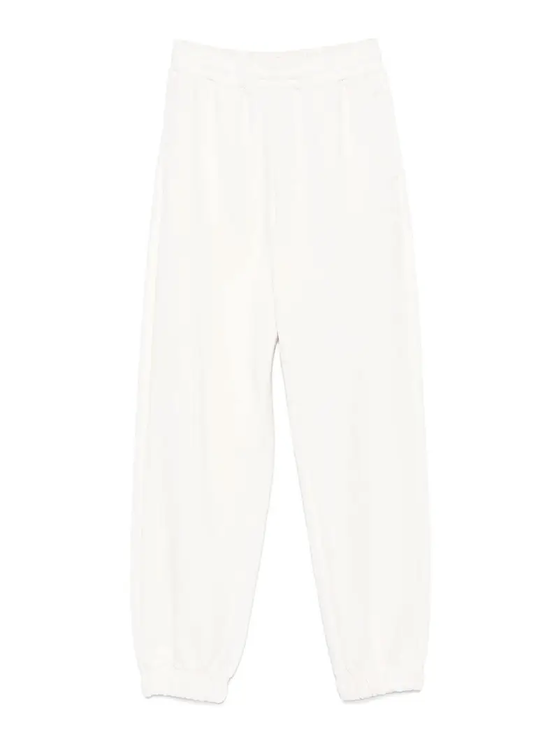 Pantaloni del logo Terry francese Crema