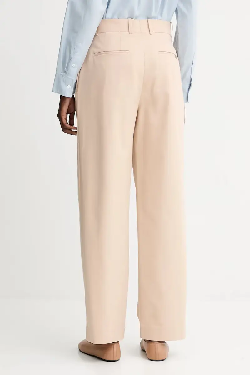 pantaloni donna colore beige LV044D664G miniatura 3