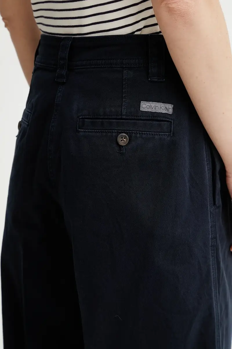 pantaloni donna colore blu navy LV044C645G miniatura 4