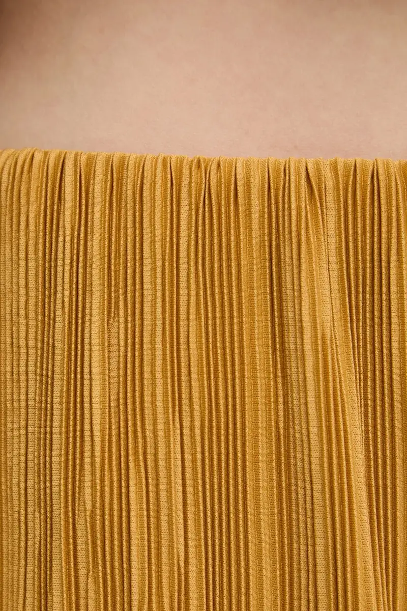 pantaloni donna colore giallo LV044A200G miniatura 4