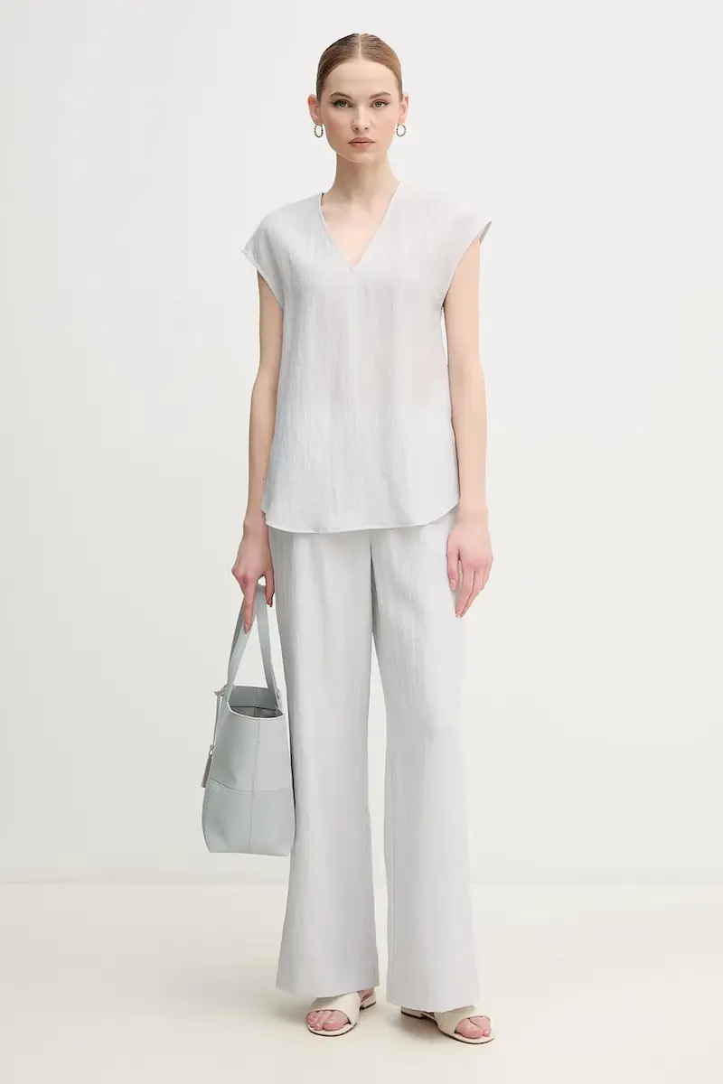 pantaloni donna colore grigio K20K208173 miniatura 2